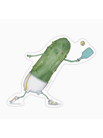 E. Frances Paper Studio Pickleball Sticker