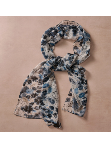 ten thousand villages Samiti Floral Chiffon Scarf