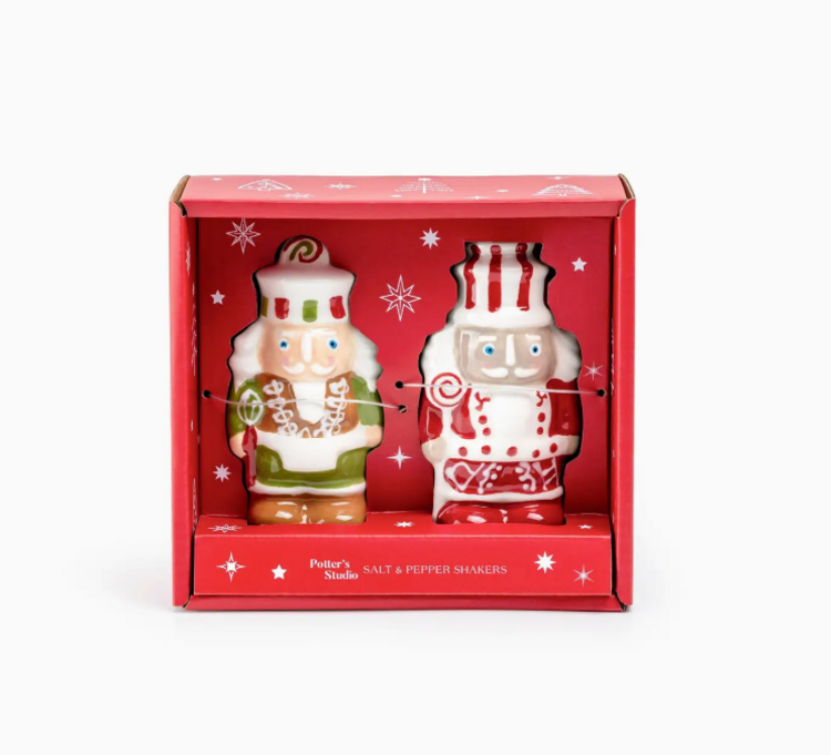Grace Teaware Nutcrackers Figurine Salt and Pepper Shaker Set