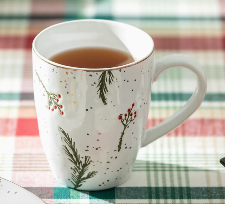 Grace Teaware Holly Berries 14oz Mug