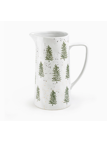 Grace Teaware Snowy Pine Trees 2.3qt Pitcher