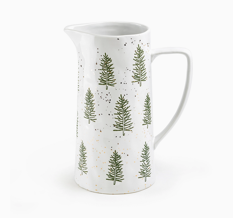 Grace Teaware Snowy Pine Trees 2.3qt Pitcher