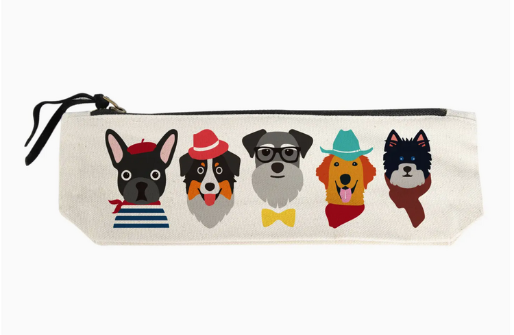 potluck press Dog Characters Pencil Pouch