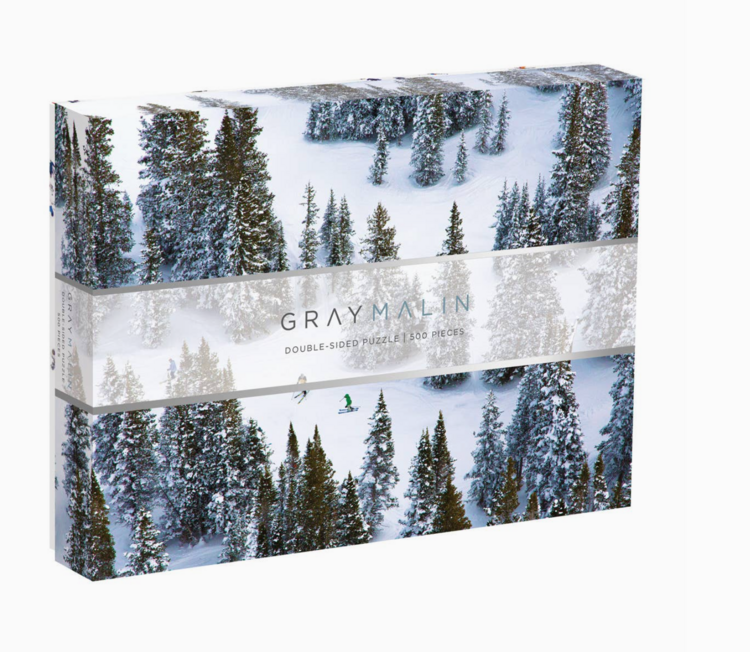 Chronicle Books Gray Malin the Snow Double-Sided 500 Piece Puzzle