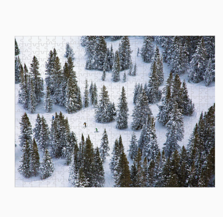 Chronicle Books Gray Malin the Snow Double-Sided 500 Piece Puzzle