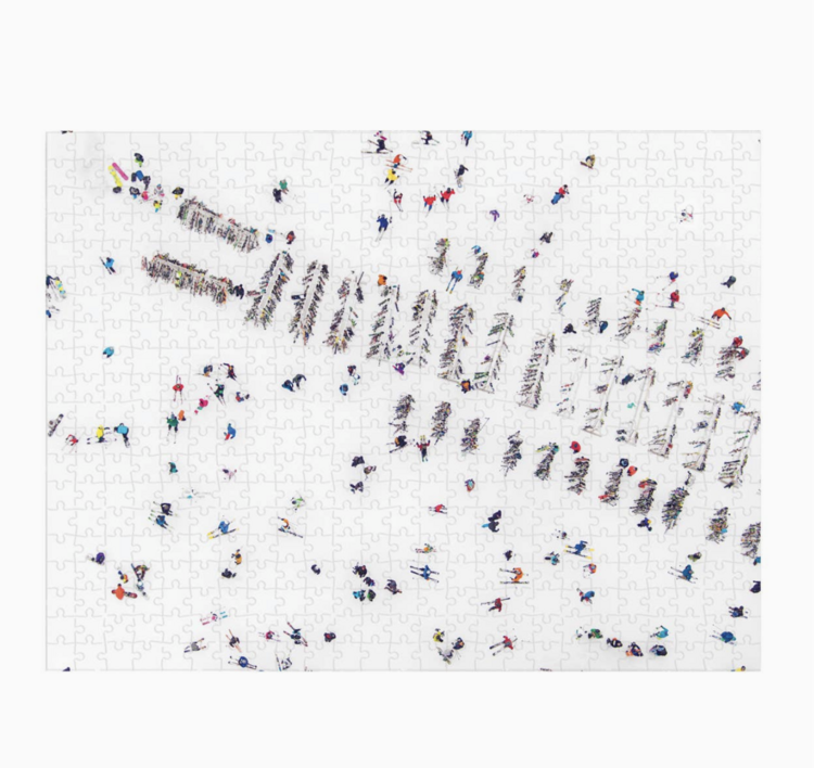 Chronicle Books Gray Malin the Snow Double-Sided 500 Piece Puzzle