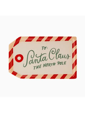 My Mind's Eye To Santa Tag Bamboo Tray