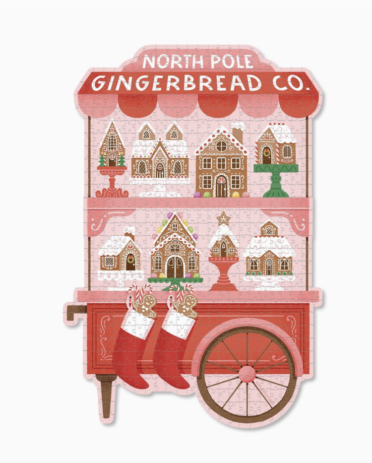 My Mind's Eye North Pole Gingerbread Co Shaped Christmas Puzzle