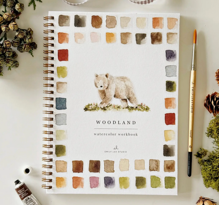 emily lex studio Woodland Watercolor Book