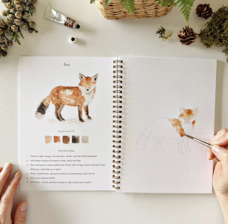 emily lex studio Woodland Watercolor Book