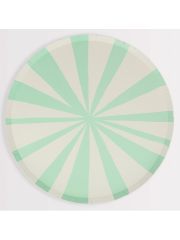 Meri Meri Mint Stripe Side Plates