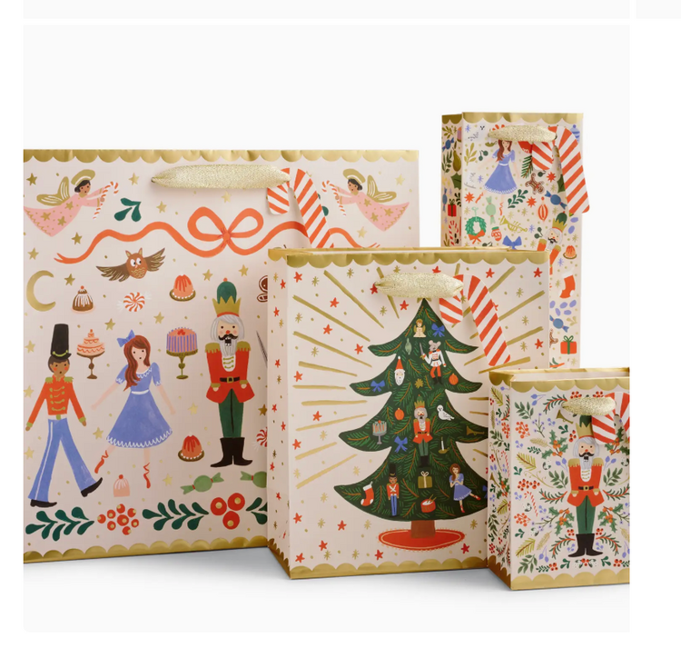 Rifle Paper Co. Nutcracker Gift Bag, Medium