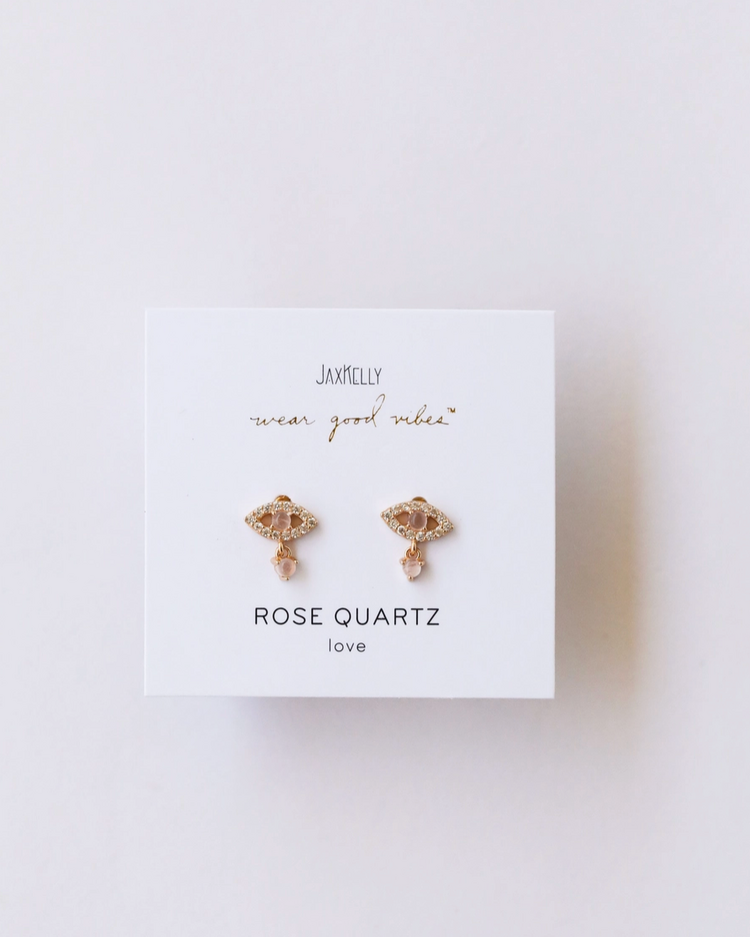 JaxKelly Evil Eye Rose Quartz
