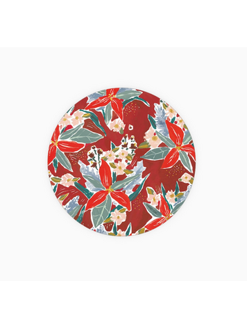 Seedlings Red Poinsettia Coaster