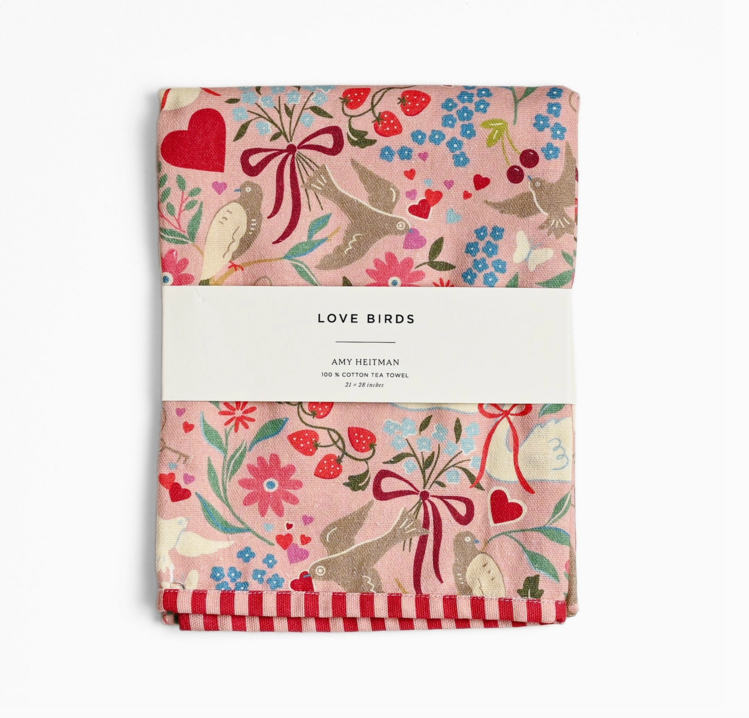 Amy Heitman Love Birds Towel