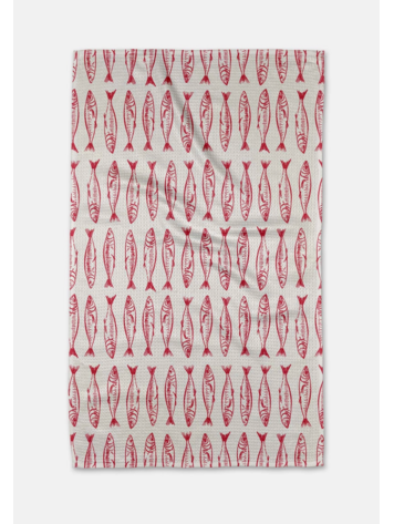 Geometry Sardine Stripes Tea Towel