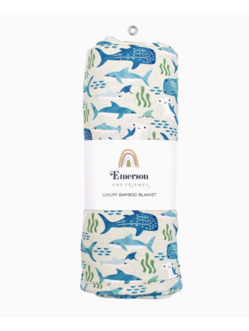 Emerson and Friends Shark Friends Blanket