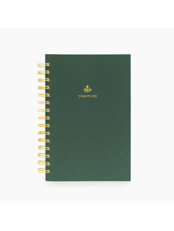 Sugar Paper 2026 Forest Green Small Spiral Planner
