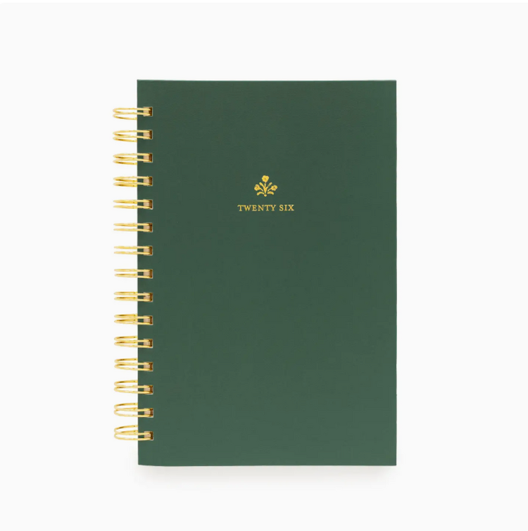 Sugar Paper 2026 Forest Green Small Spiral Planner