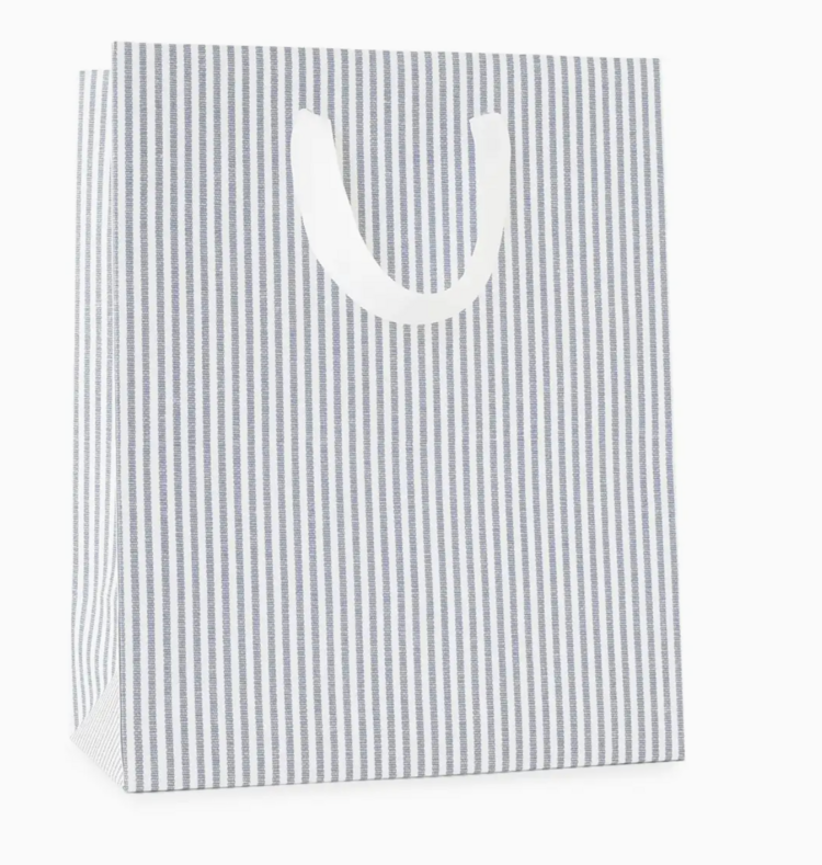 Sugar Paper Blue Stripe Bag