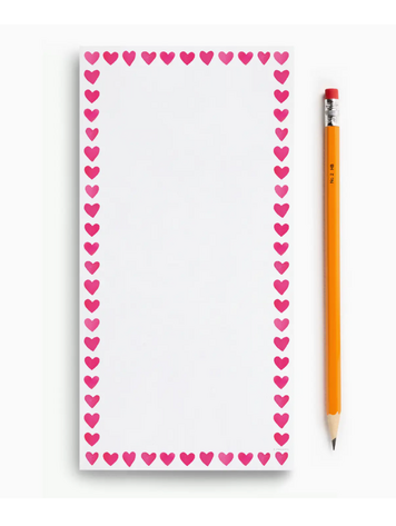 E. Frances Paper Studio Mini Hearts Frame Market Notepad