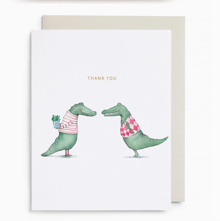 E. Frances Paper Studio Alligator Thank You