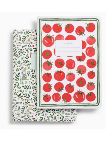 E. Frances Paper Studio Gardener Set of Two Stitched Notebooks