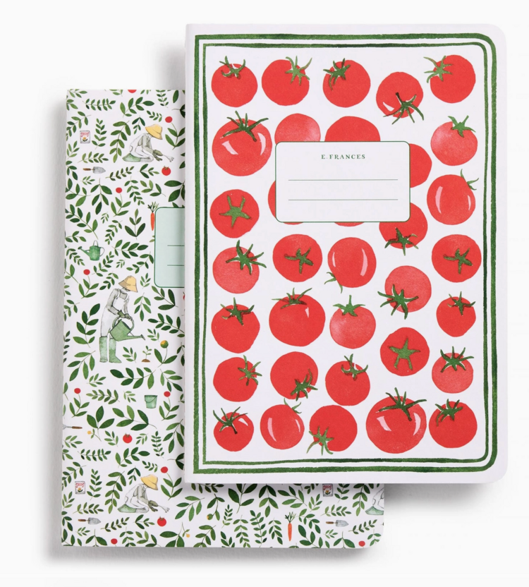 E. Frances Paper Studio Gardener Set of Two Stitched Notebooks