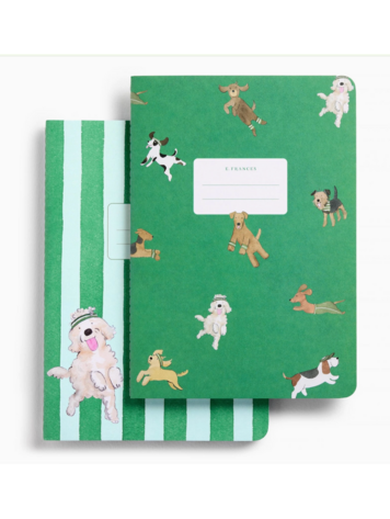 E. Frances Paper Studio Off Leash Set of Two Stitched Notebooks