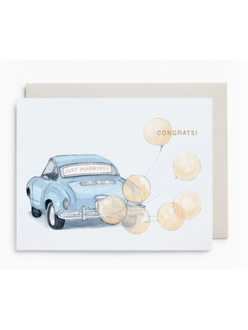 E. Frances Paper Studio Vintage Car Wedding