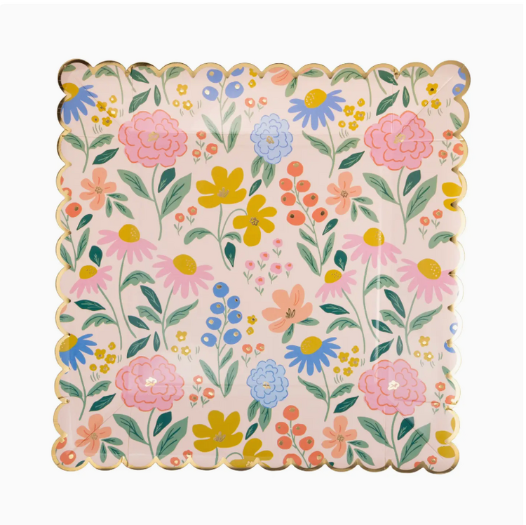 My Mind's Eye Floral Pattern Plate