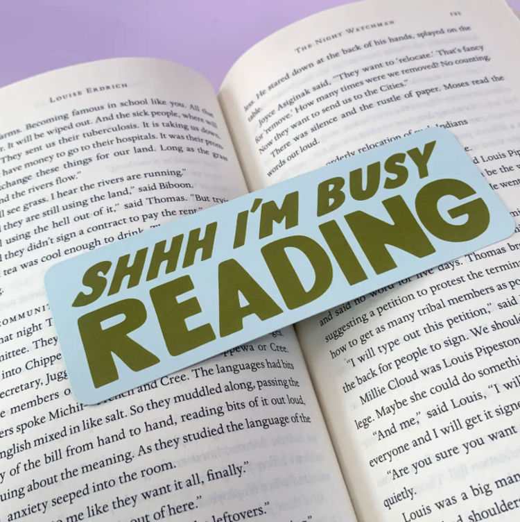 Odd Daughter Paper Co. Shhh I'm Busy Reading - Bookmark