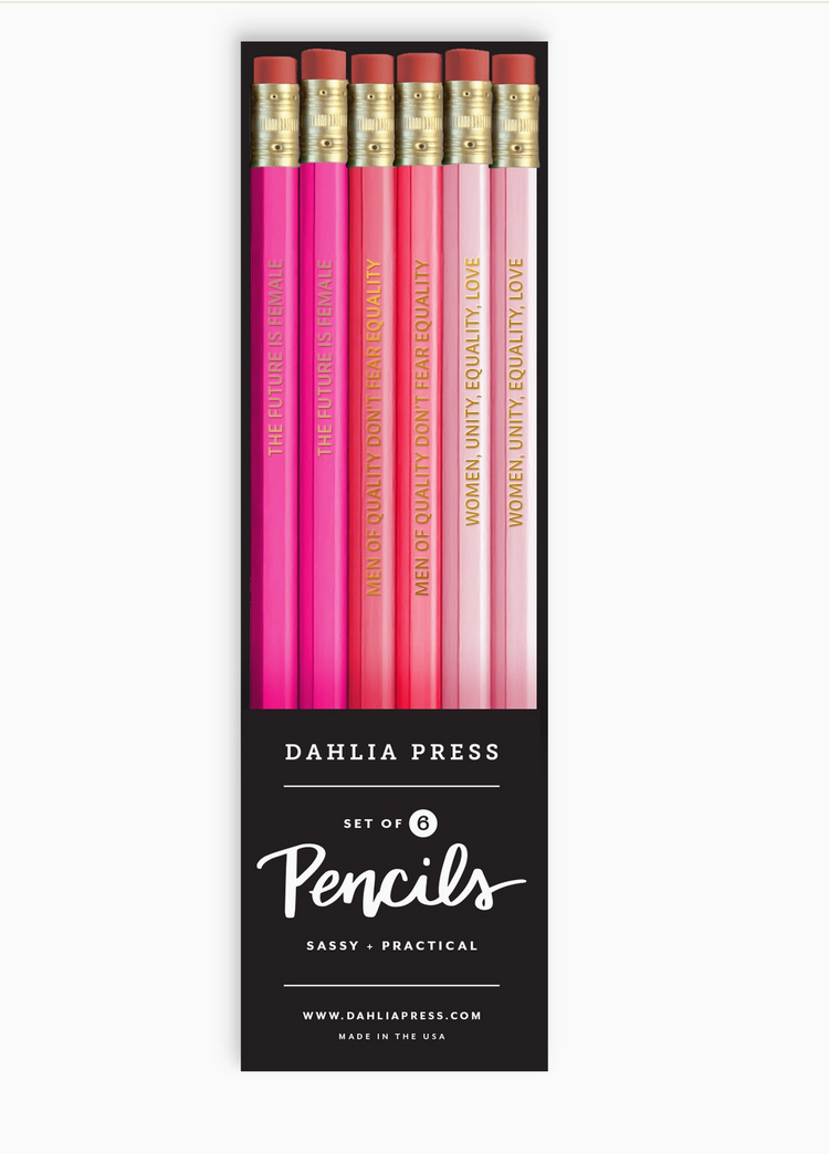 Dahlia Press Feminism Pencils - Set of 6 Pencils
