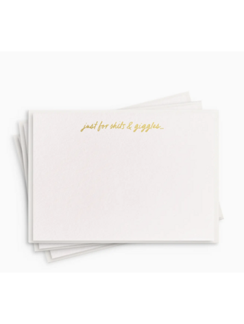 Dahlia Press Giggles Fancy Flat - Foil Stationery Set