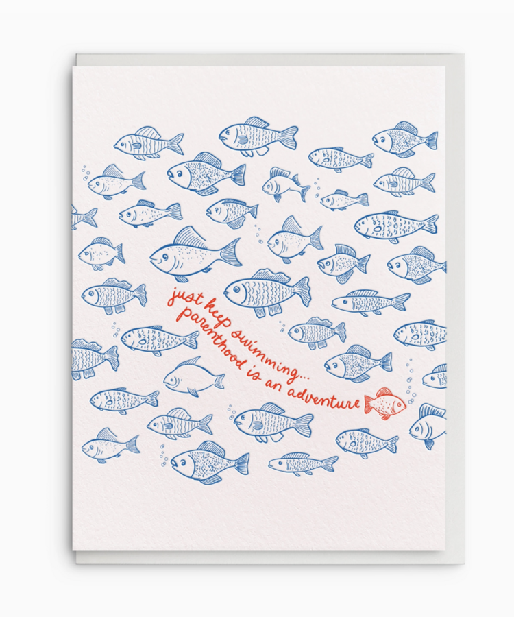 Dahlia Press Keep Swimming