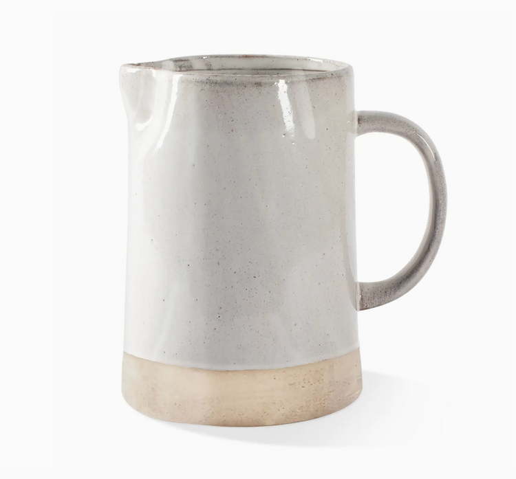 Fringe Studio Artisan Pitcher - Pinched White