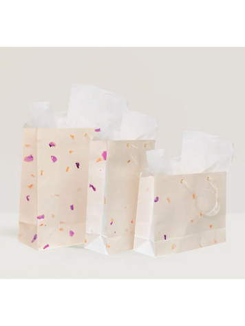 Paper Baristas Flower Purple Petal Gift Bag - Medium