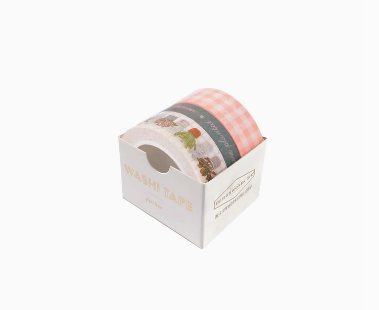 Designworks Ink Washi Tape, Set of 3 - Plant Lover