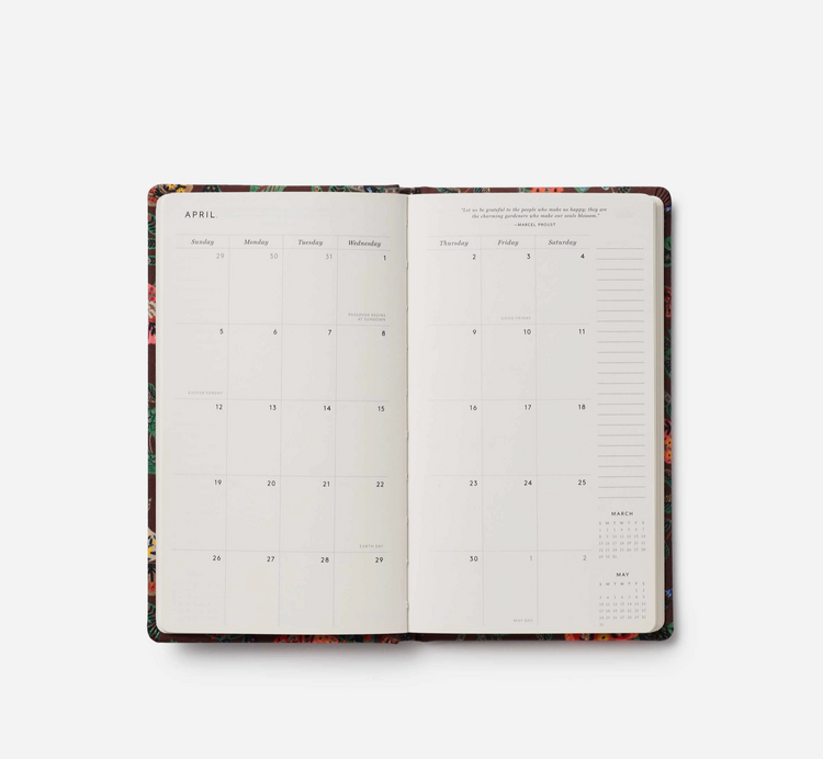 Rifle Paper Co. 2026 Gracie 12-Month Hardcover Pocket Planner
