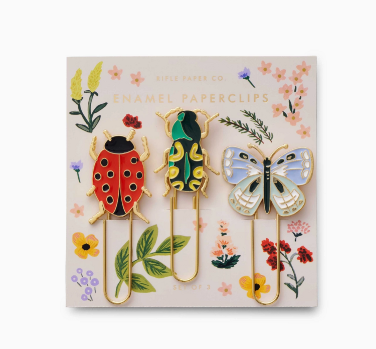 Rifle Paper Co. Curio Enamel Paper Clip Set