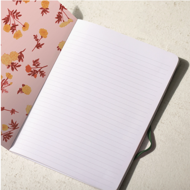 Seedlings Marigolds Sewn Trio Notebook Set
