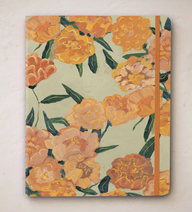 Seedlings Marigolds Sewn Trio Notebook Set