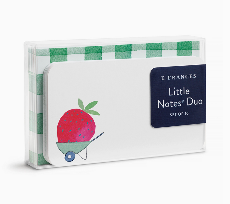 E. Frances Paper Studio Strawberry Little Notes Duo Set