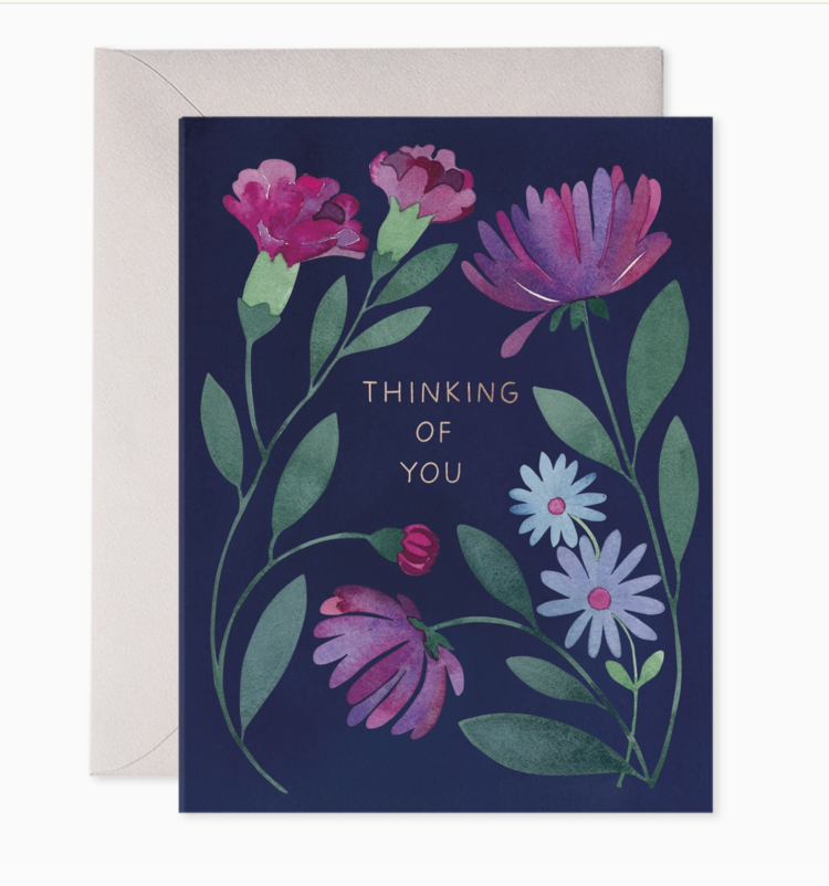 E. Frances Paper Studio Purple Flowers