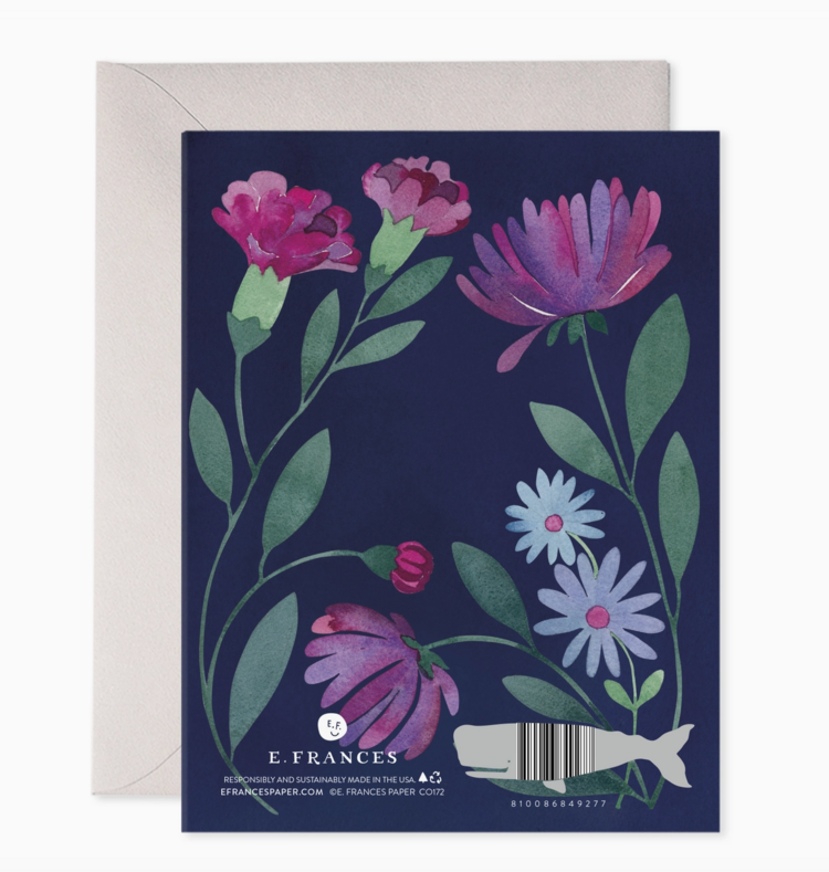 E. Frances Paper Studio Purple Flowers