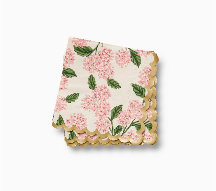 Rifle Paper Co. Pink Hydrangea Cocktail Napkins