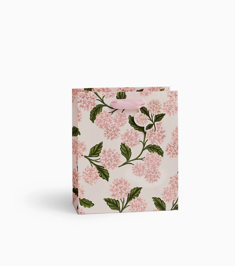 Rifle Paper Co. Pink Hydrangea Gift Bag  Small