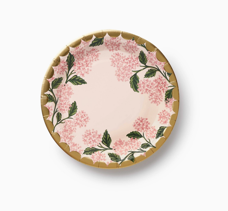 Rifle Paper Co. Pink Hydrangea Small Plates