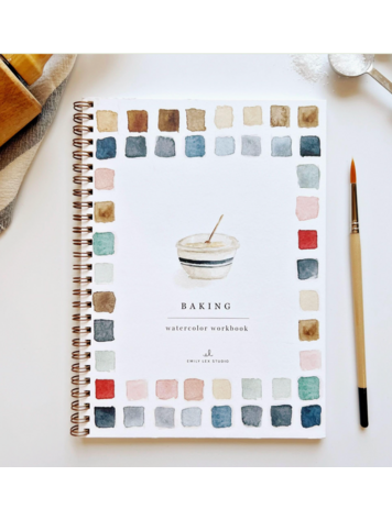 emily lex studio Baking Watercolor Workbook