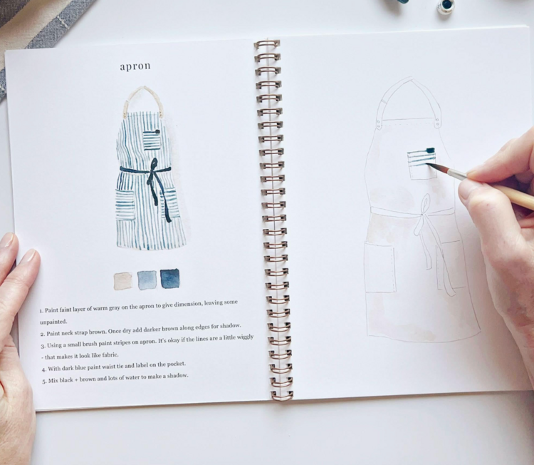 emily lex studio Baking Watercolor Workbook